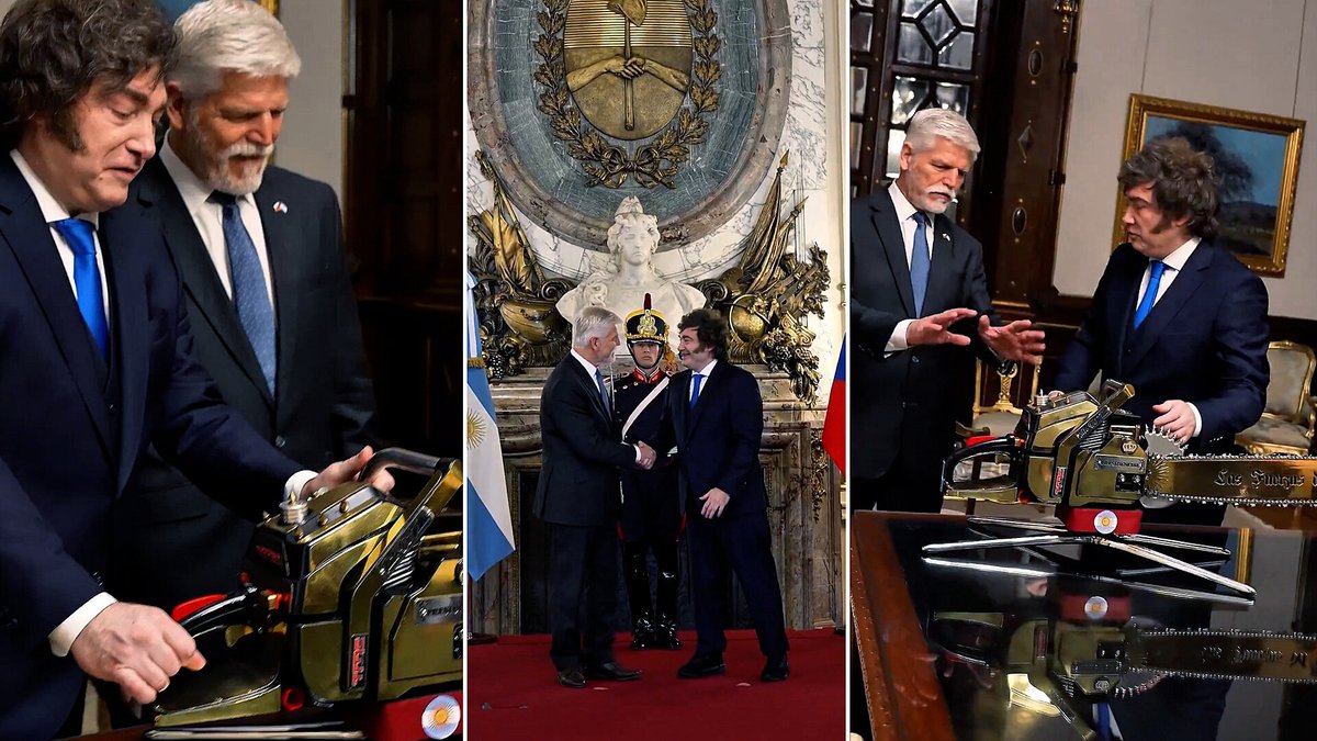 Fana43124688's tweet image. 🇨🇿 Czech President @prezidentpavel and his wife Eva visited 🇦🇷 Argentina, where they were received by President @JMilei. They are expected to discuss issues such as support for 🇺🇦 Ukraine and relations with 🇨🇳 China.
#Czechia #Argentina 
⬇️
seznamzpravy.cz/clanek/domaci-…