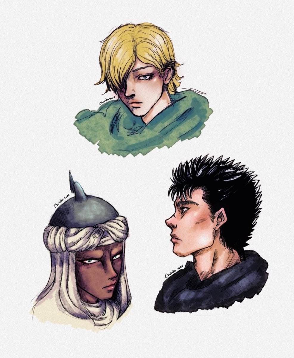 mihr__'s tweet photo. Sketching my men, love them all

#berserk #ベルセルク https://t.co/3Ah8lxIbIw