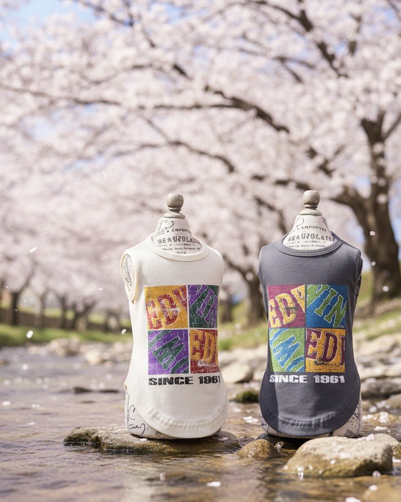 _onehappiness_'s tweet photo. ✦ EDWIN ストリートボックスロゴタンク ✦
　
バンドTのような存在感で、コーデをクールに引き締める一枚。
軽くて動きやすく、接触冷感で真夏のお散歩も快適。
クール加工＆虫よけ加工付き。
　
カラー：ブラック / ホワイト
サイズ：XS〜3L
　
#犬服 #ドッグウェア #犬Tシャツ #春夏犬服 #接触冷感 https://t.co/iDSfHBNFfJ