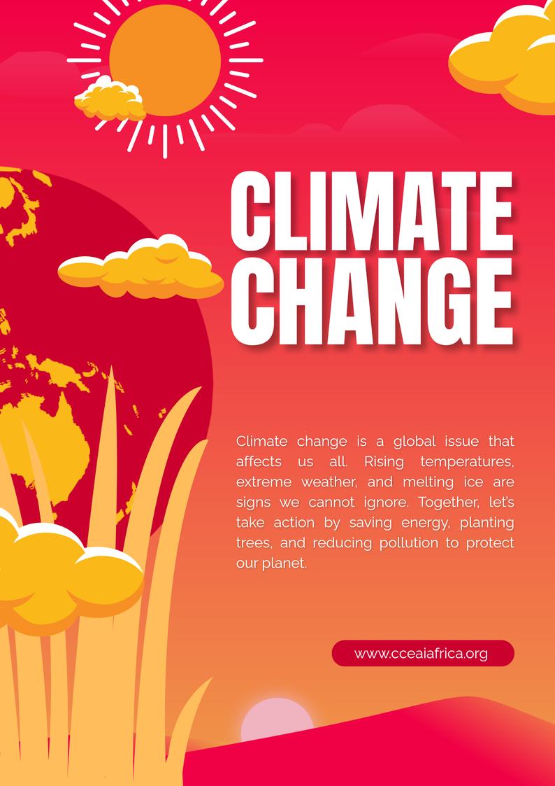 cceai_africa's tweet image. Climate change is no longer a distant threat—it’s here. Rising heat, extreme weather, and environmental loss demand urgent action. Let’s protect our future by planting trees, reducing waste, and embracing clean energy. The time to act is now. 🌍 #ClimateCrisis #ClimateActionNow