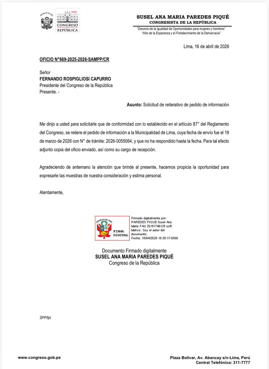 Susel Paredes tweet media