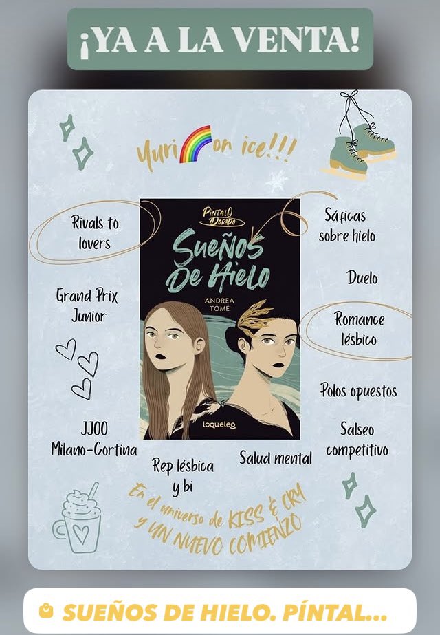 #DíaDelLibro pues hoy y salido a la venta , esta novela sobre patinaje de <a href="/andreatome_/">andrea 🪬 #LasVidasRobadas YA A LA VENTA</a> y puede ser una buen regalo para alguien que  le interese lo que se cuece en una competición de patinaje