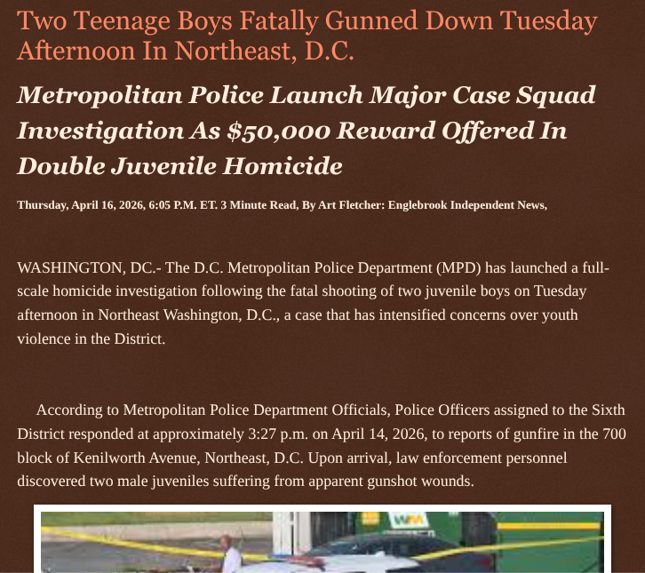 ArtFletcher9's tweet photo. Two Teenage Boys Fatally Gunned Down Tuesday Afternoon In Northeast, D.C. https://t.co/r33T8z3tTd via @Englebrooknews #WashingtonDC #NortheastDC #Double #homicide #investigation #teenage #boys #fatally #shot @wireless_step @HRG_Media @LodiNJNews @Fordmb1953 @SarahGeving1 @Shannon96574094 @DanCook26214426 @Daytobehappy @janninereid1 @gator4kb18 @TrumpWasRite2 @KathyKbrose @RobGerundo @JimBobW49