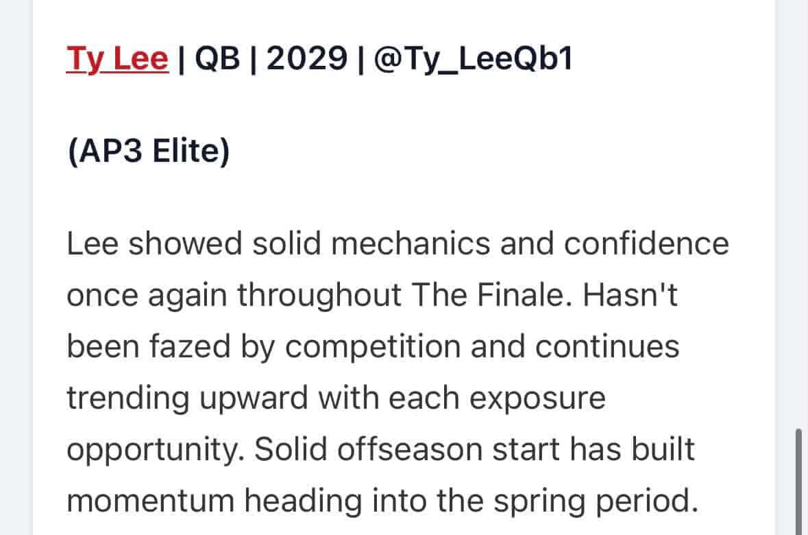 Ty Mason Lee Qb tweet media