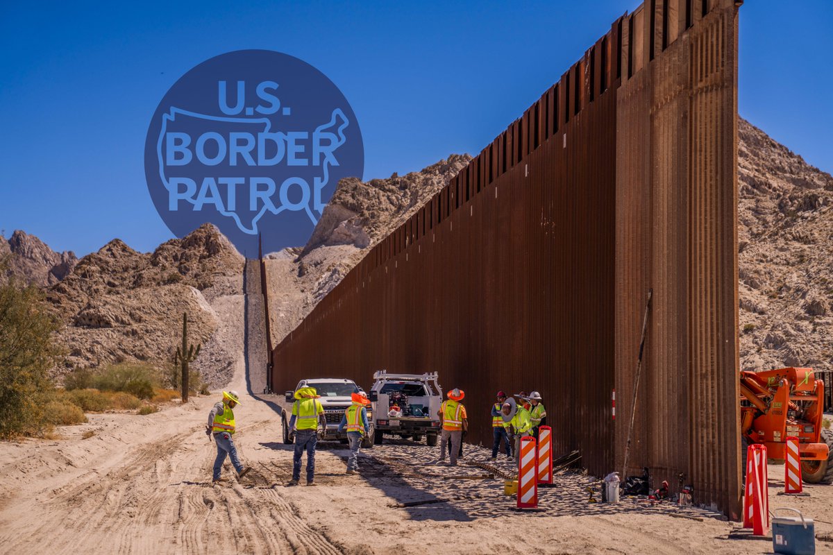 USBPChiefYUM's tweet image. Construction of the smart border wall continues, reinforcing our nation’s security and safety.

#BorderPatrol #BorderSecurity #cbp #dhs
