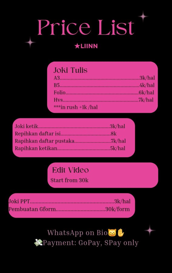 ᯓ★liinn • open joki🎀 tweet media