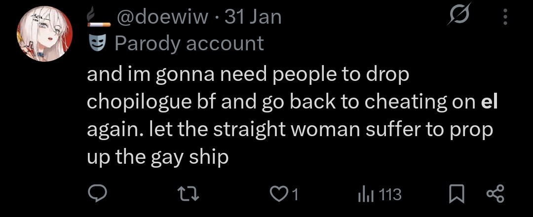 El centered tweet media