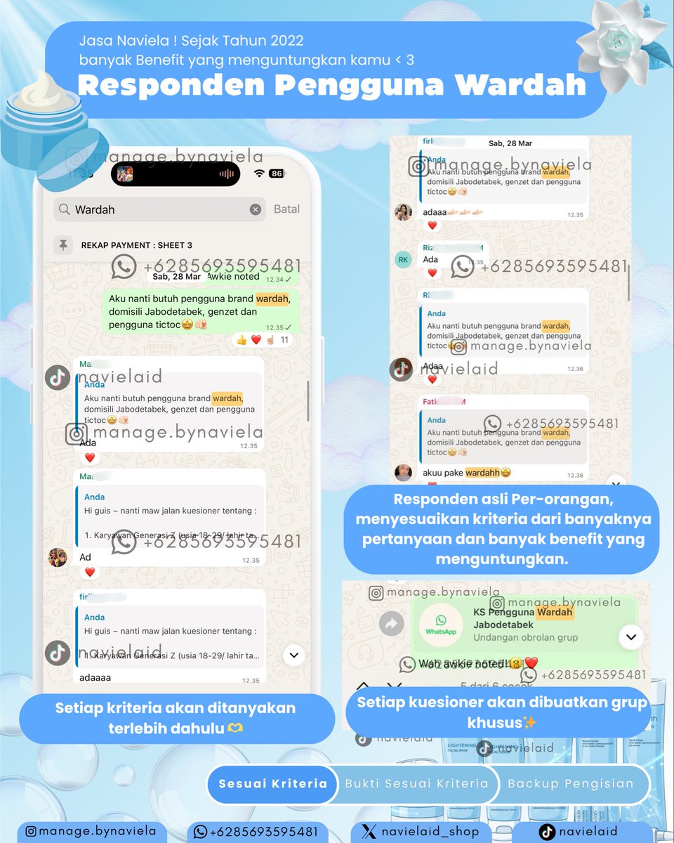 Navie || Jasa Isi Sebar Kuesioner tweet media