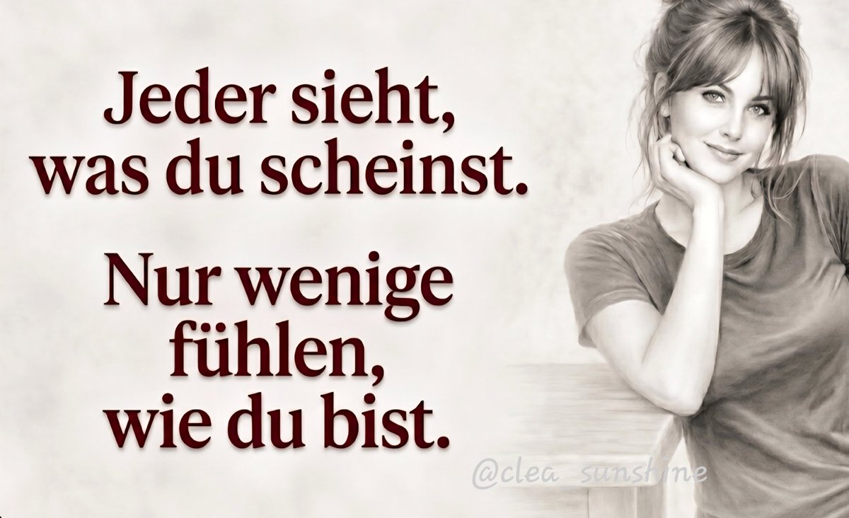clea_sunshine's tweet image. ✨️💖✨️ 

Manche Menschen schauen dich an und manche sehen dich einfach. Ein kleiner, aber feiner Unterschied. 🌸 

Wie oft nehmen wir uns wirklich die Zeit, hinter die Fassade zu blicken?
​
Habt einen wundervollen Tag! 

✨️✨️✨️ 

#Zitate #Inspiration #Echtheit