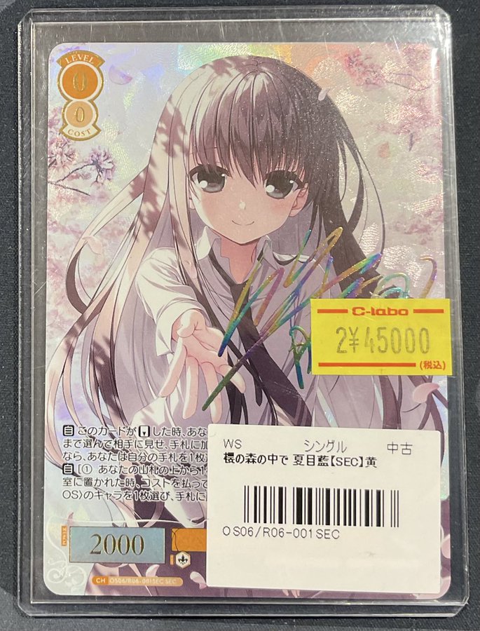 ヴァイスシュヴァルツロゼ 販売情報】 櫻の森の中で 夏目藍 SEC 特価