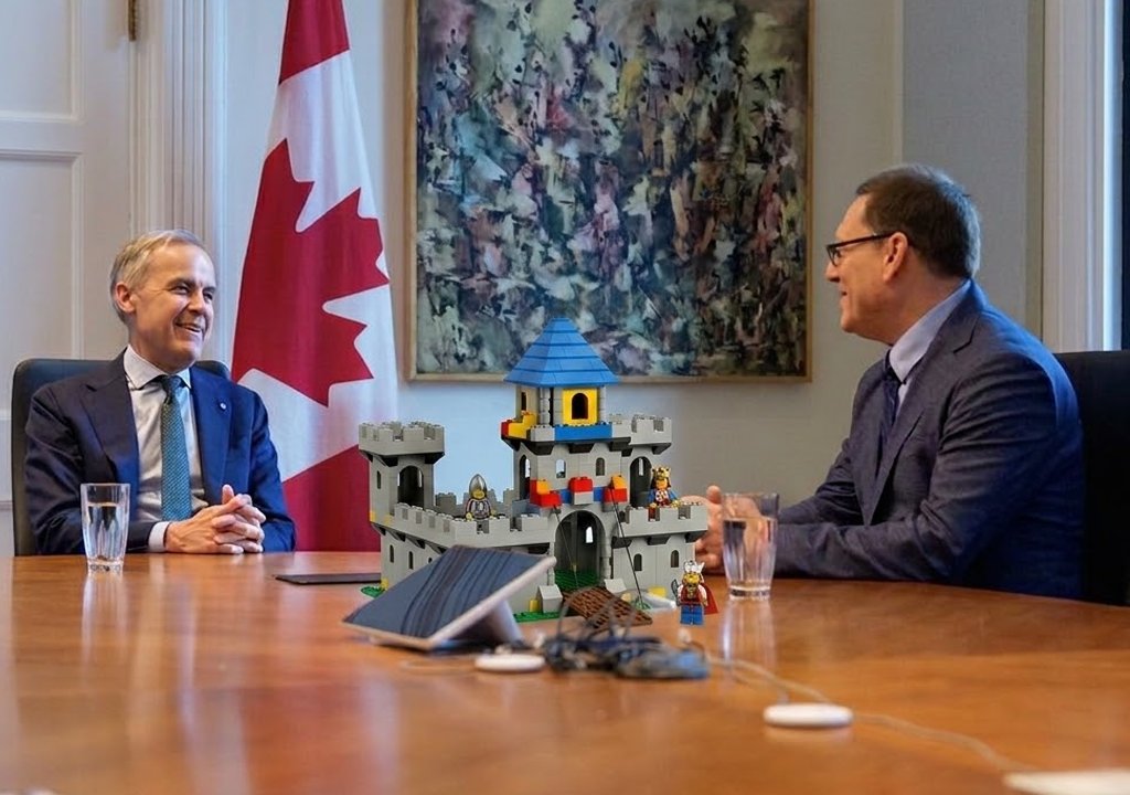 <a href="/MarkJCarney/">Mark Carney</a> <a href="/avilewis/">Avi Lewis</a> We get more done when we work together… The only thing you’ve actually built so far is a Lego set.