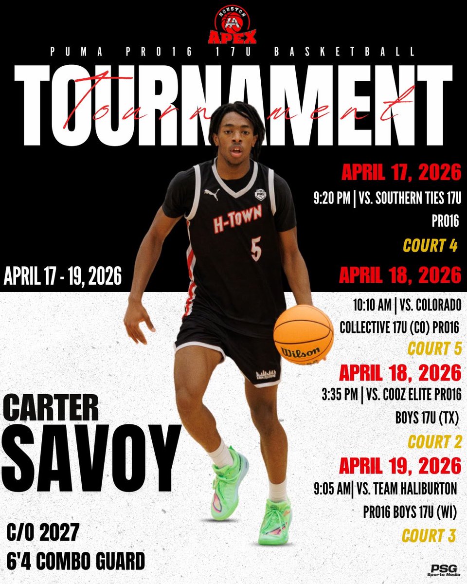 carter_savoy's tweet photo. Schedule for Session 1 in Detroit, MI.
@HoustonApex1 @PRO16League @MattReynolds___ @EzhScouting @JackRiley323 @DoingItDodson @Louisiana_Hoops @th3scouting @Ani_Umana https://t.co/d7GtpFLAQZ