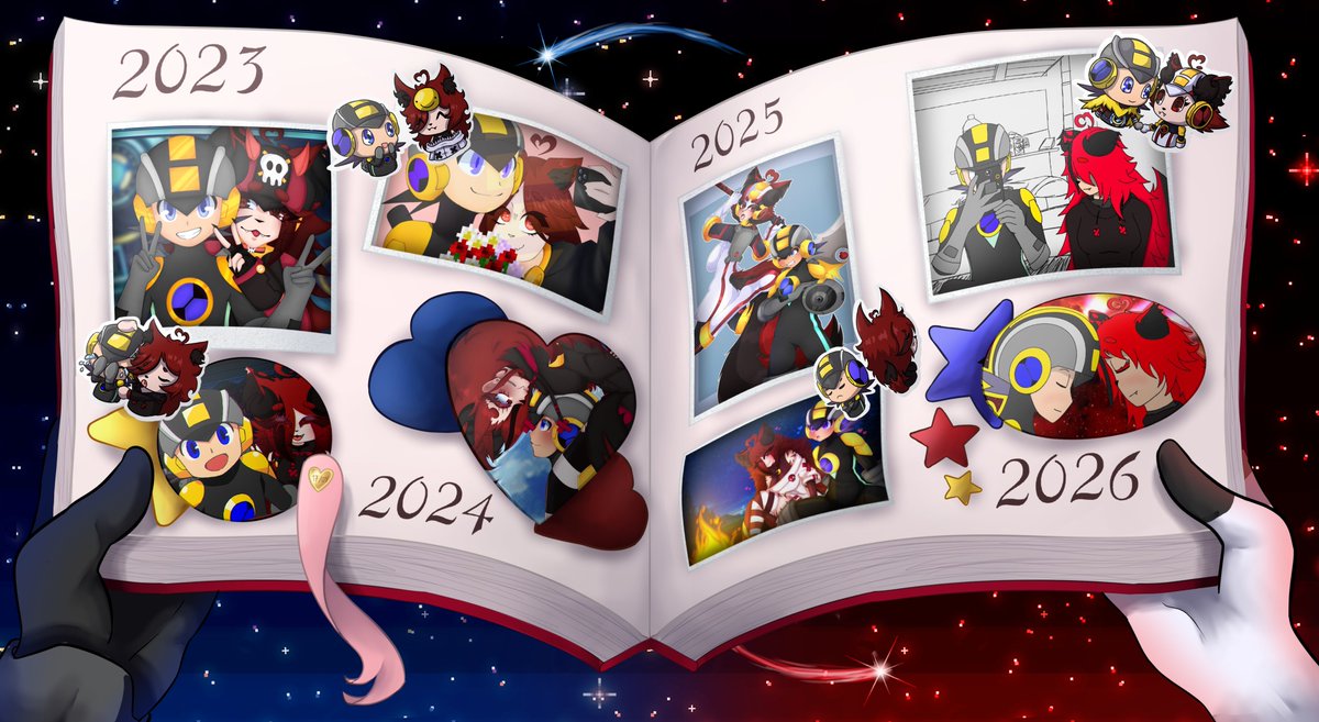 "A red shooting star burns across a blue galaxy, carrying every wish that dares to dream" 🌠⭐️

3 anos de muito amor e carinho ao lado minha cara metade que eu não vivo sem, foi muita montanha russa de sentimentos❤️🫶

mas sempre será "nós contra o mundo" ❤️‍🩹