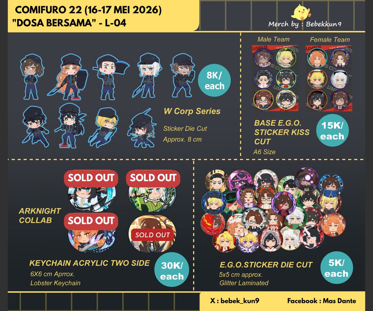 Bebekkun9 (COMIPARA DOSBER G16-17) tweet media