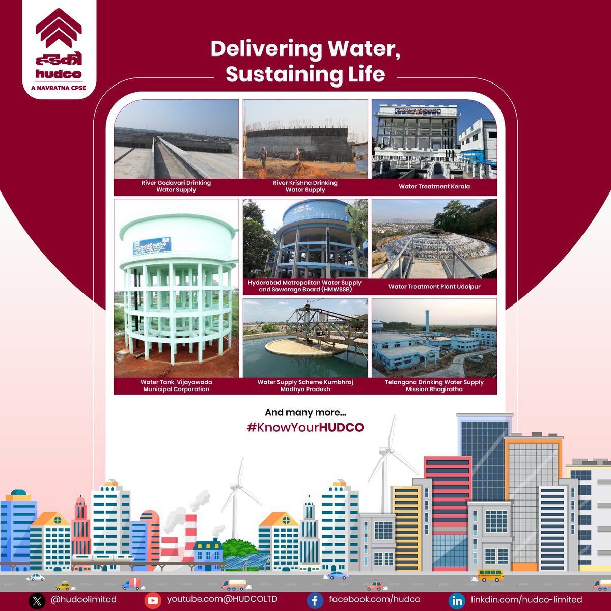 hudcolimited's tweet photo. Now spotlighting our water supply projects, HUDCO continues to strengthen India’s access to clean potable water through the installation of water tanks, expansion of treatment and distribution systems, and support to flagship initiatives like the Jal Jeevan Mission.

From rural habitations to fast growing urban areas, our efforts are focused on creating sustainable water infrastructure that delivers not just water, but dignity, health, and improved quality of life.

Every tank installed and every pipeline laid brings us closer to a water-secure India.

@SANJAYKUL31 @Secretary_MoHUA @MoHUA_India @mlkhattar @RBI @DoWRRDGR_MoJS @CWCOfficial_GoI @JalShaktiAbhyan 

#HUDCO #WaterSupply #JalJeevanMission #HarGharJal #NationBuilding #RuralInfrastructure #UrbanDevelopment #WaterForAll #SustainableInfrastructure #ViksitBharat #PublicInfrastructure #DrinkingWater #IndiaInfrastructure
