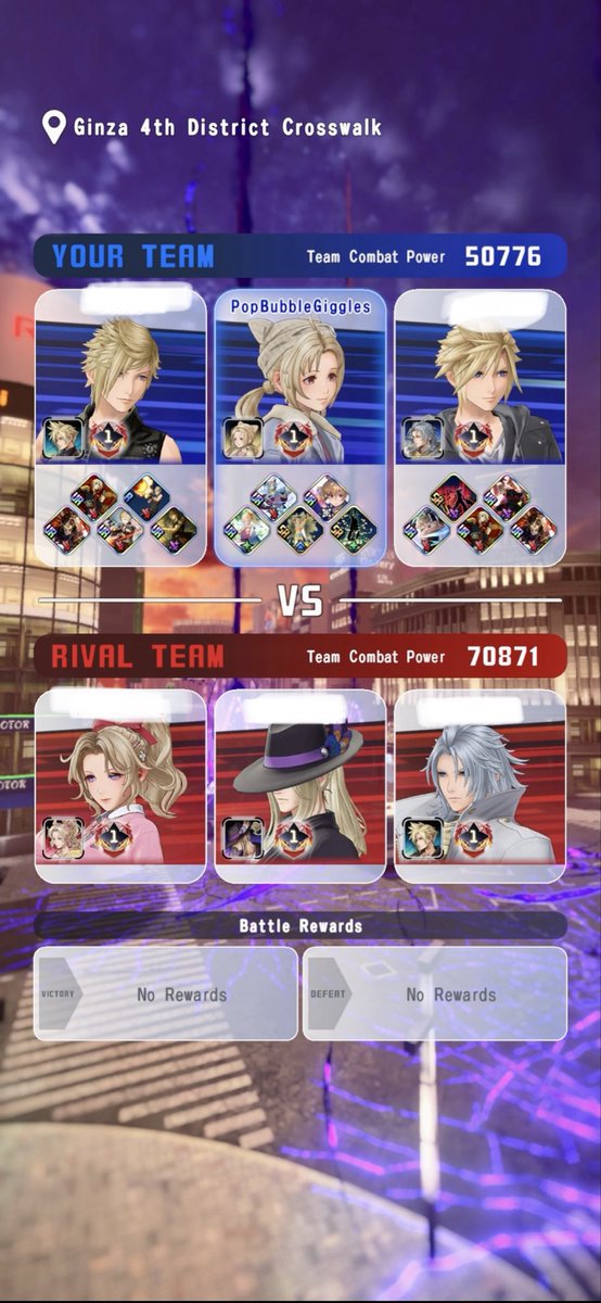 Hell0Bubbles's tweet photo. The difference made it almost seem impossible but we managed to win with enemy’s sliver of health left! My heart was pounding! 😱 #DDFF https://t.co/R3YCc8k1QB