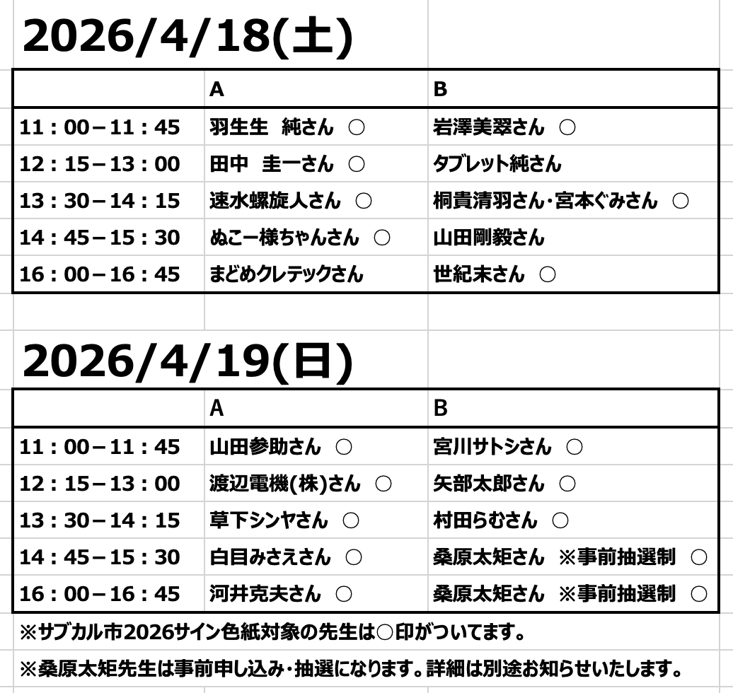 サイン会は明日!土曜日の12:15から!代官山の蔦屋書店で会いましょう!
#サブカル市

https://t.co/RhCjL31Aac 