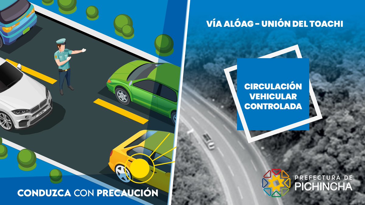 #Atención | Debido a las fuertes lluvias se registran derrumbes en los km 17 y 20 de la vía Alóag–Unión del Toachi, por lo que en estos tramos la circulación se mantiene con paso controlado.
Debido a las condiciones climáticas, las labores de limpieza se ejecutarán mañana a