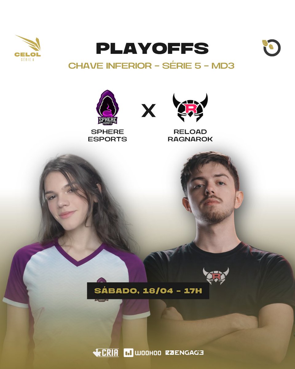 LigaGG_'s tweet photo. Depois de uma super reviravolta na primeira semana dos playoffs do #CELOLA , a semana 2 PROMETE!

Confira os confrontos desta semana.
Sábado as séries serão na lower entre @Sphere_Esports x @ReloadGamingg às 17h, logo depois será a vez entre as duas lines da @smoketram!

Valendo a vida nos playoffs. Os vencedores vão se enfrentar no domingo, às 17h!

Pra quem vai sua torcida? Deixe nos comentários!

#LigaGG #LeagueOfLegends