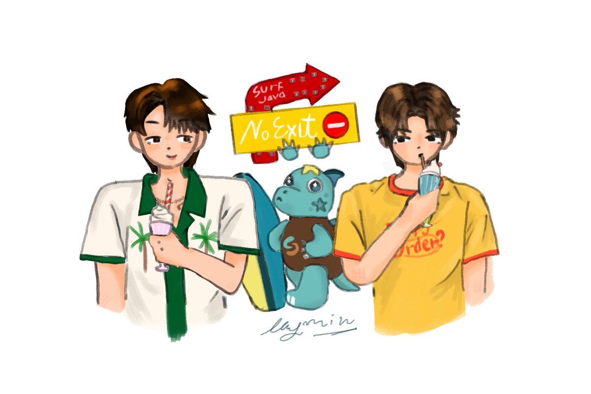 belongtomymin's tweet image. มารู้ตัวอีกทีก็มายืนน่ารัก

Fan art for SurfJava No Exit 🦖🦖

#NoExitSurfJava 
#surfjava 
#swensurf #javabh #REXXA
