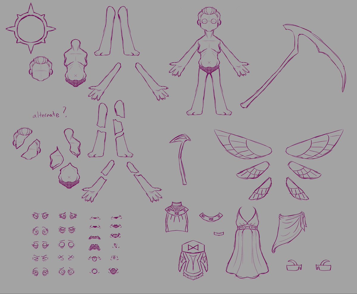 pnkrathian's tweet photo. I’m waiting to run a chronos-centric fanzine, here’s some concept art for an interactive portion I wanna include where you can print out some of the zine pages and make it your job to piece him back together. yay https://t.co/UoJzoqSz1q