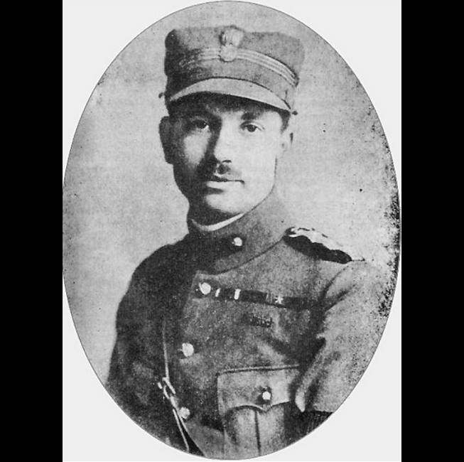TheGreekPatriot's tweet photo. Δημήτριος Ψαρρός - (1893 - 17 Απριλίου 1944).
Από Χρισσό Φωκίδας, ήταν Έλληνας στρατιωτικός, ηγετική μορφή & συνιδρυτής της σοσιαλδημοκρατικής αντιστασιακής οργάνωσης ΕΚΚΑ. Εκτελέστηκε από τους κομμουνιστές.
#Psarros #Chrisso #Fokida #Greek #Orthodox #Greece #Hellas #Hellenism. https://t.co/33j7H3Lclb
