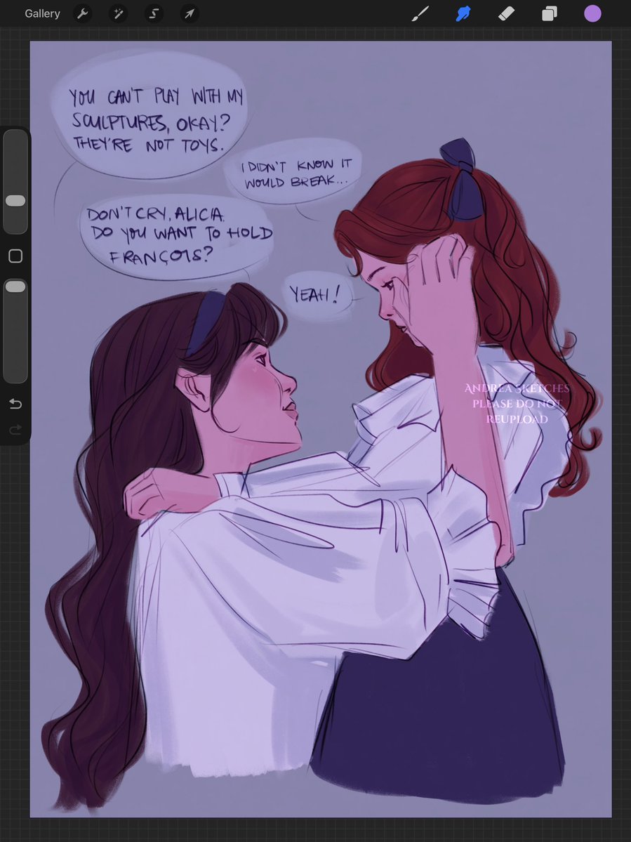 clea! apologize for pulling your sister’s hair!