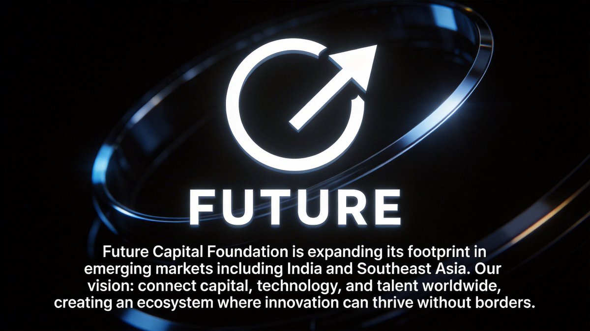 FutCapitalFund's tweet photo. Future Capital Foundation is expanding its footprint in emerging markets including India and Southeast Asia.

Our vision: connect capital, technology, and talent worldwide, creating an ecosystem where innovation can thrive without borders.

#FutureCapital #GlobalInnovation https://t.co/q8sBF4uCBT