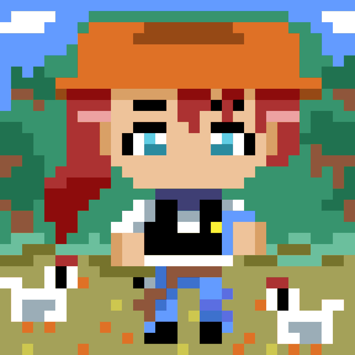 SolIndecente's tweet photo. Minha primeira composição 32px x 32px em pixel art!! 😁

My first 32px x 32px pixel art composition!! 😁

#Aninopadema #BMD #pixelart #originalcharacter #cuteboys #kawaii #indieartist #indieworld #roça #rural #interior #peace https://t.co/J3TKFiFkA3