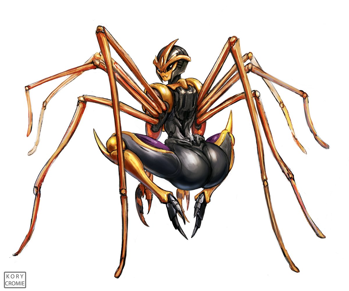 Sketched Transformers Beast Wars Blackarachnia. For the record Depth charge was my favorite beastformer.