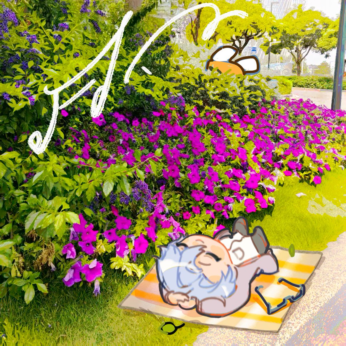 HuionTab's tweet image. Leonard and Leon are out enjoying a perfect spring day.

#huion #OC #originalcharacter #digitalart