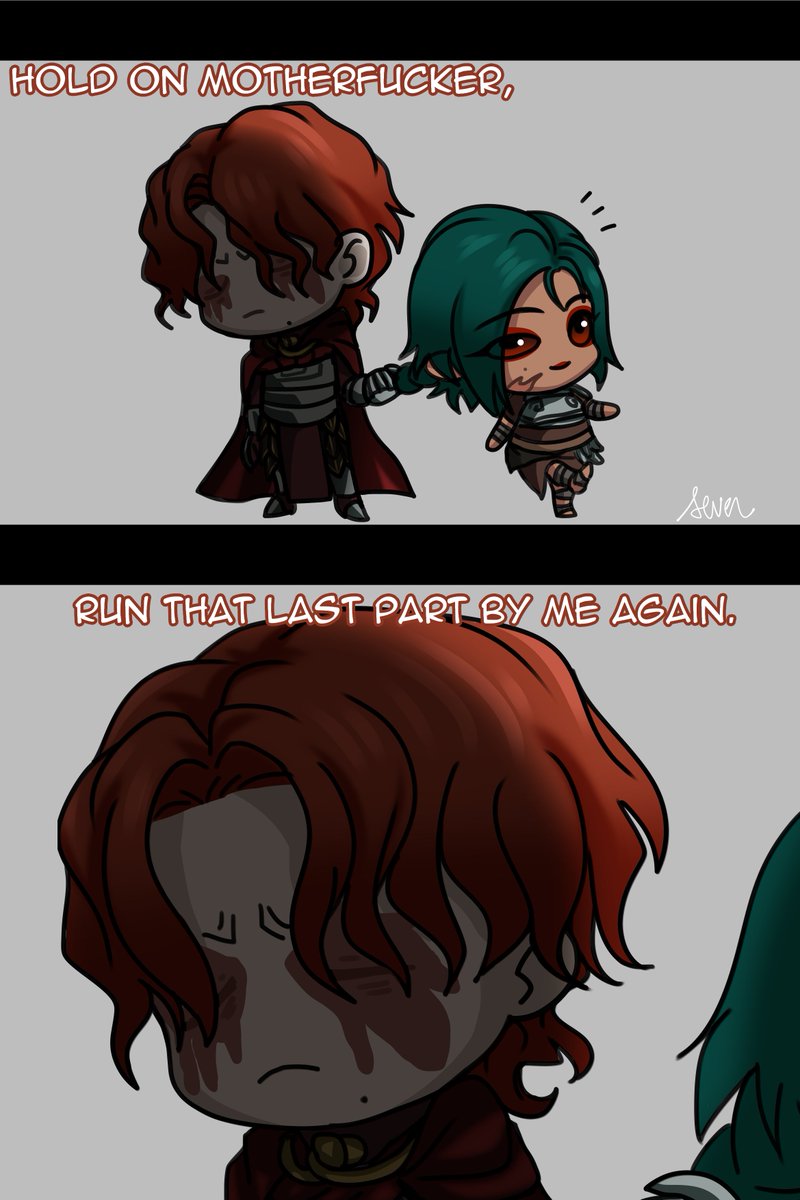 SevensMess's tweet photo. I had a very stressful day so here's some brainrot featuring Heptá ragebaiting Kood 🤣

Part 1, I'll finish part 2 tomorrow :3 https://t.co/XPpjY2u5Gr
