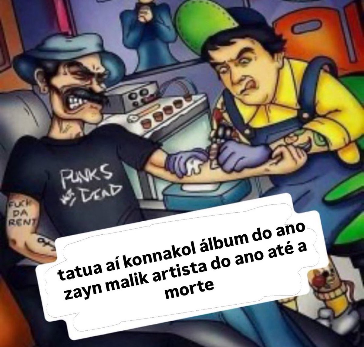 TATUA AI PORRA EU TE AMO ZAYN