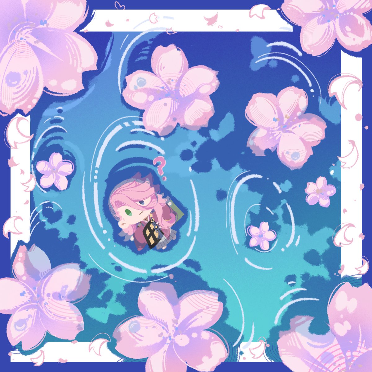 流れていくのは桜と……！