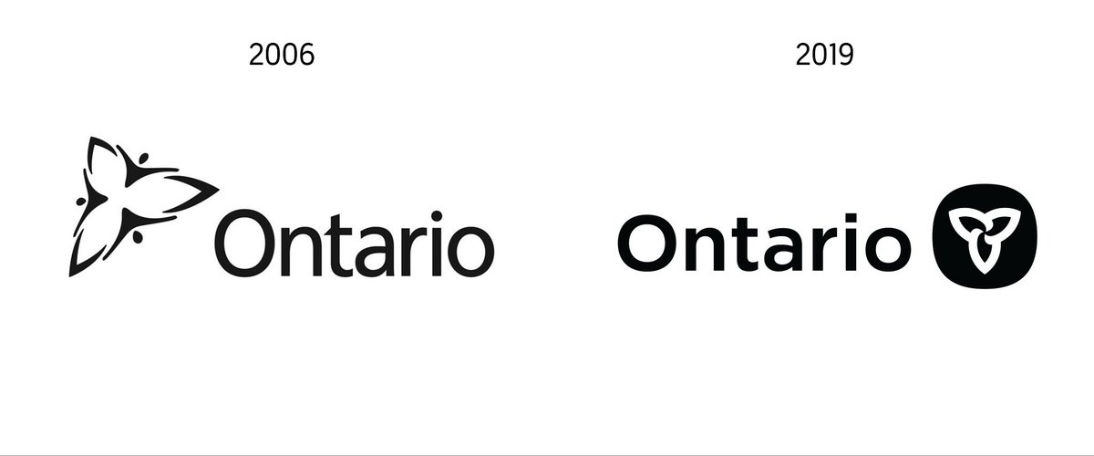KeldenFormosa's tweet photo. One of the best and most conservative things Doug Ford ever did was replacing Dalton McGuinty's modernized "three men in a hot tub" logo with a return to the old trillium, basically unchanged from 1964. https://t.co/UsOj4TH6v6