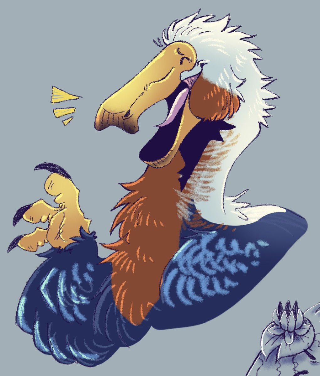 CookieJamStuff's tweet image. Wanted to sketch my big duck boi, hes happy stupid 

(Indra)

#Deinocheirus #dinosaur #oc