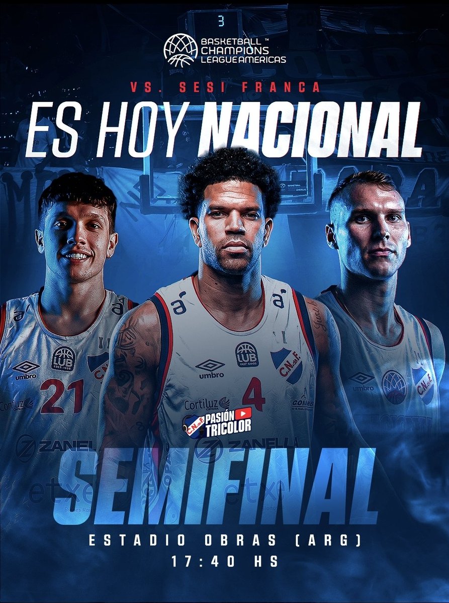 ES HOY 💪🏻🔵⚪️🔴 

<a href="/CNdeFbasketball/">Nacional Basketball</a> 👊🏼
#MismoEscudoMismaPasión