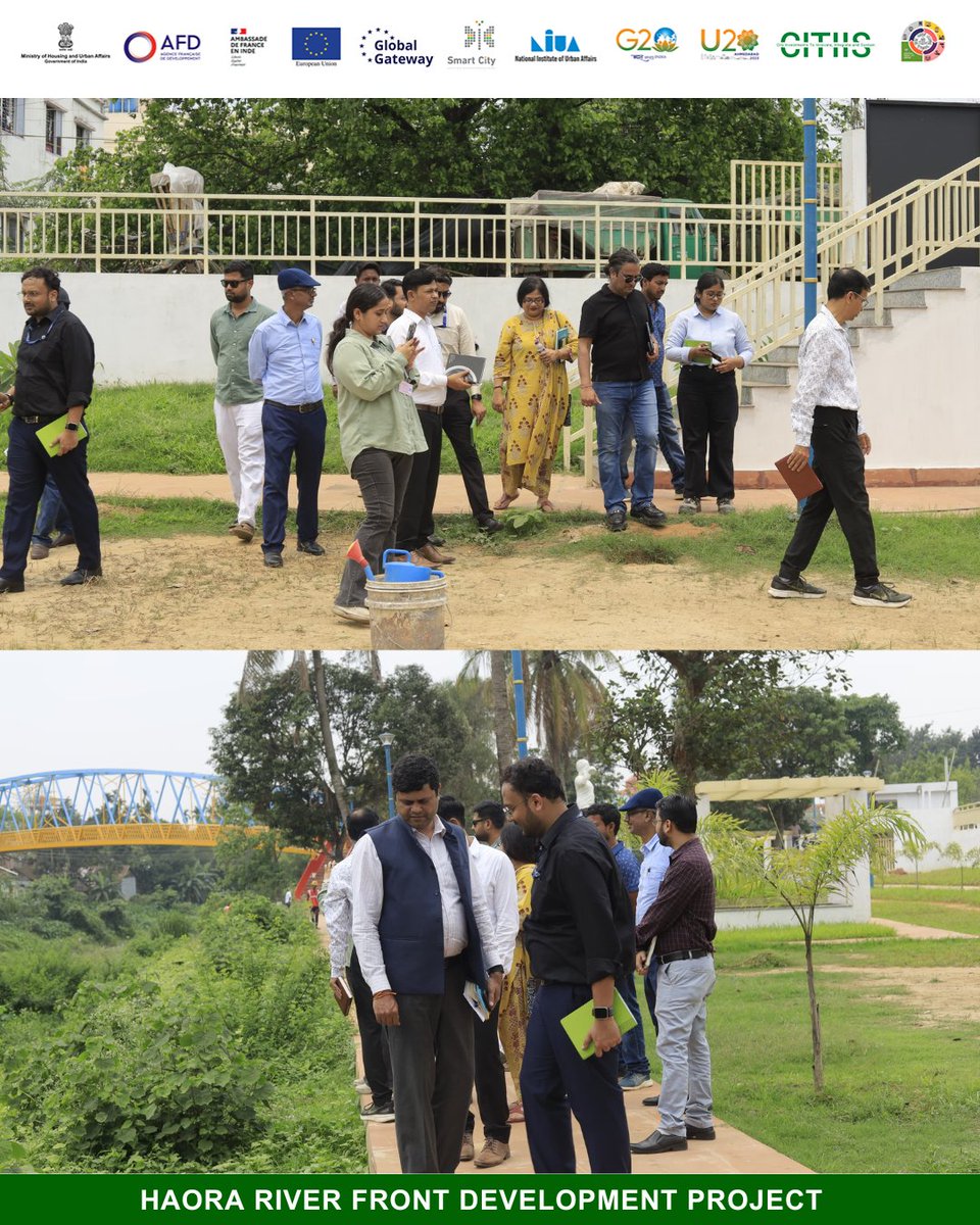 hrfdproject's tweet photo. Day 1 | HRFD Project (CITIIS 1)
AFD Delegates, NIUA, and ASCL officials on the ground. Advancing smart, inclusive urban development along the Haora Riverfront. https://t.co/Kq2hzCdwrF