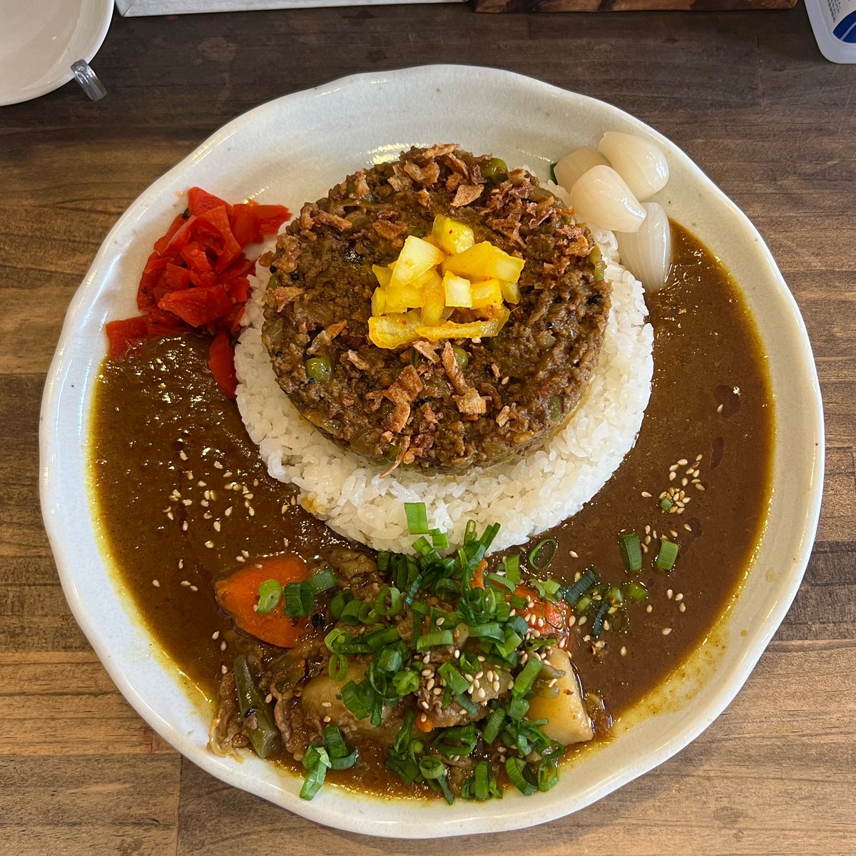 ロクヨンカレーの週替り(๑•ᴗ•)*
#curry #金曜日はカレーの日