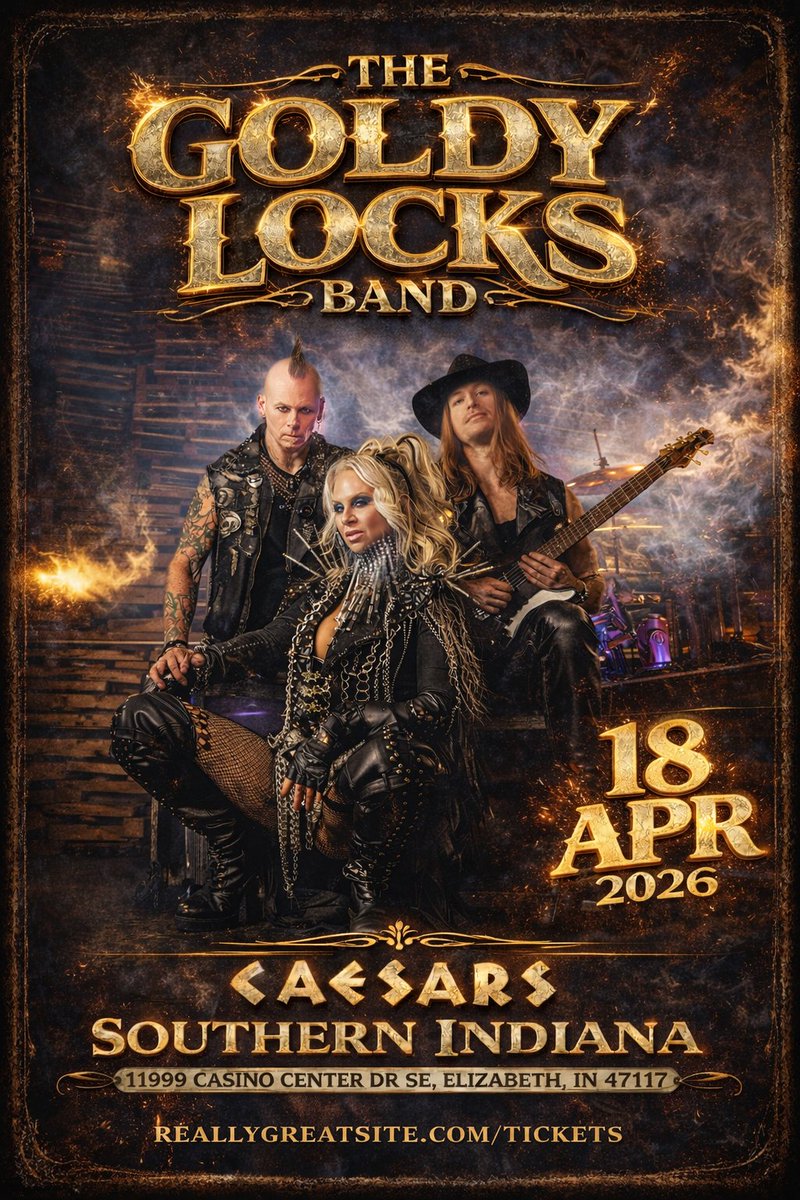 This Saturday 4/18… we’re bringing the noise to the Volt Lounge at <a href="/CaesarsSI/">Caesars Southern Indiana</a> it’s gonna be an absolute PARTY.

Rock loud. Drink cold. No rules. (Well there are some rules for us because it's casino... 🤣

#GoldylockSBand #VoltLounge #CaesarsSouthernIndiana