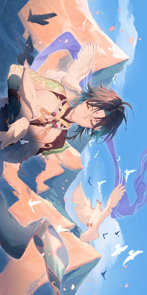 「旭日东升·金光破晓」
生辰快乐，魈
#魈誕生祭2026 #原神魈 #XIAO