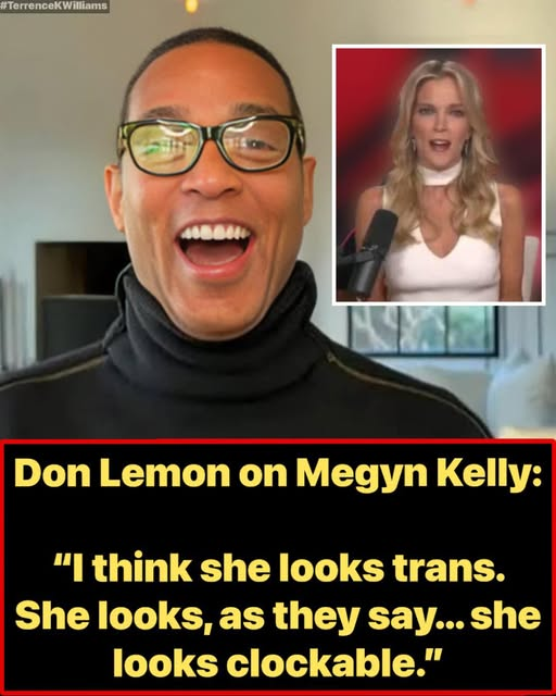 TRUMPGIRL_STL's tweet image. Don Lemon:“ Megyn Kelly Looks trans.”
Don Lemon and co-host John Cotter were mocking the appearance of “MAGA women” on a podcast.
Cotter said Megan Kelly “kind of looks like a Barbie doll covered in, like, WD40.”
Don Lemon immediately replied: “I think she looks trans.”
Co-host: