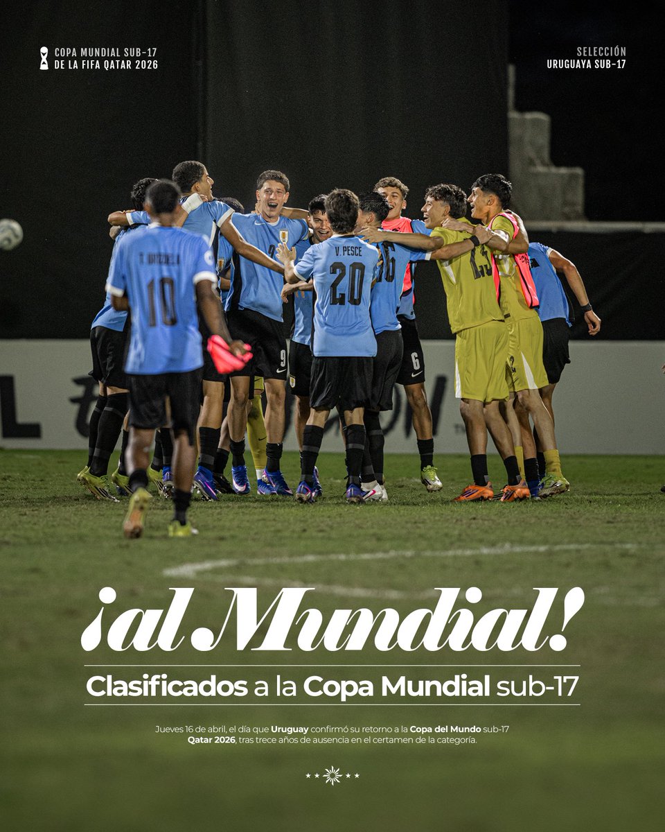 El sueño mundialista esta vez sí se cumplió, 𝘀𝘂𝗯-𝟭𝟳 ✨