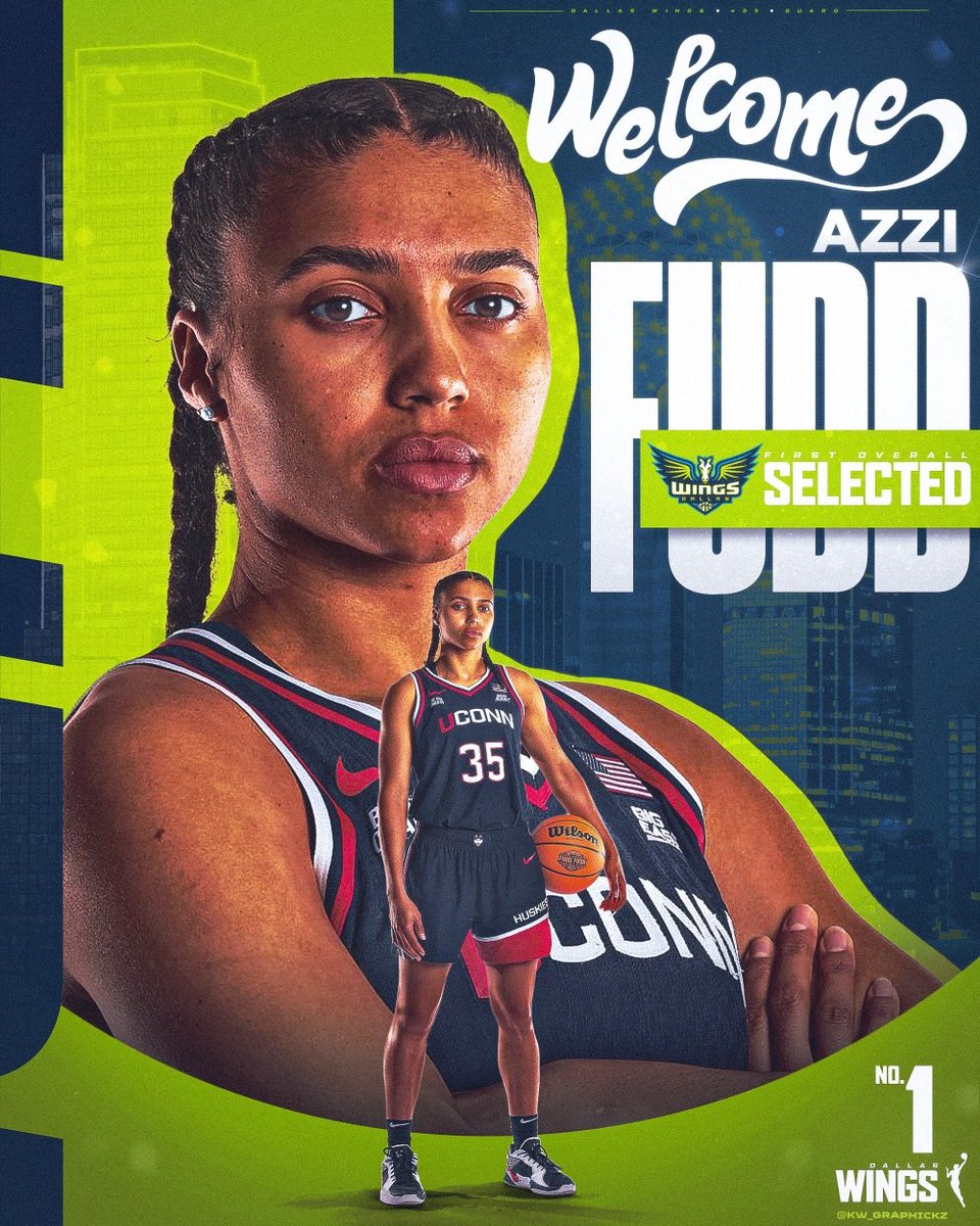 kw_graphickz's tweet image. Back from a little break

Azzi Fudd 🎨 

@azzi_35 x @UConnWBB x @DallasWings 

#wnba #wnbadraft #smsports