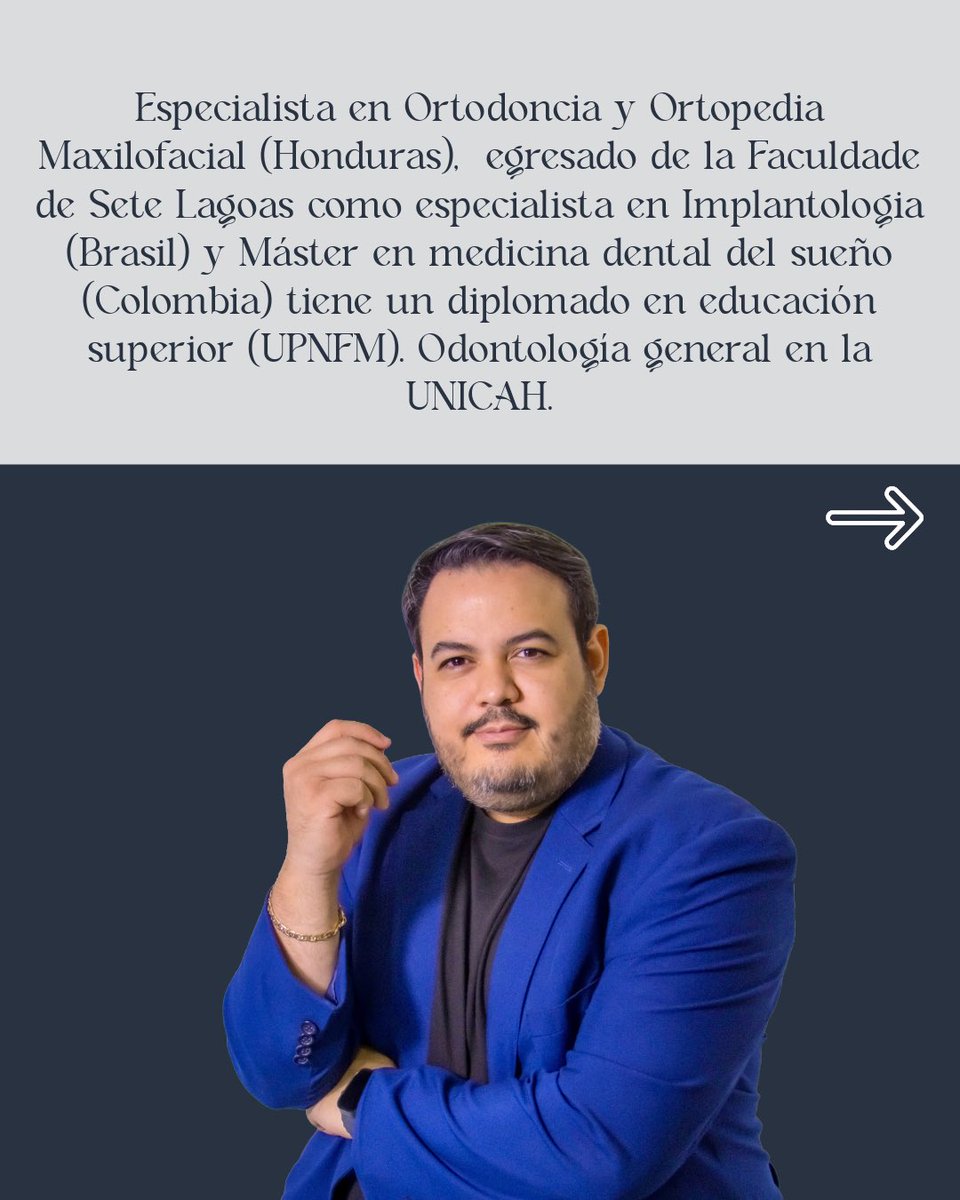 cdphnd's tweet photo. 👏🏼¡Conociendo un poquito más del Dr. Luis Moncada, co fundador de nuestra clínica, especialista en Implantología (Brasil), especialista en Ortodoncia y Ortopedia Maxilofacial (Honduras) y máster en medicina dental del sueño (Colombia). https://t.co/uDdZznK25w