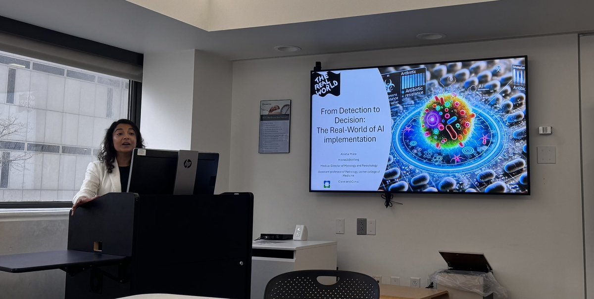 ccf_idfellows's tweet image. Grand Rounds by Dr. Misra, Medical Director of Mycology, exploring how AI is shaping the clinical microbiology lab—from detection to decision-making. 🧫🤖 #IDTwitter #MedEd #ClinicalMicrobiology