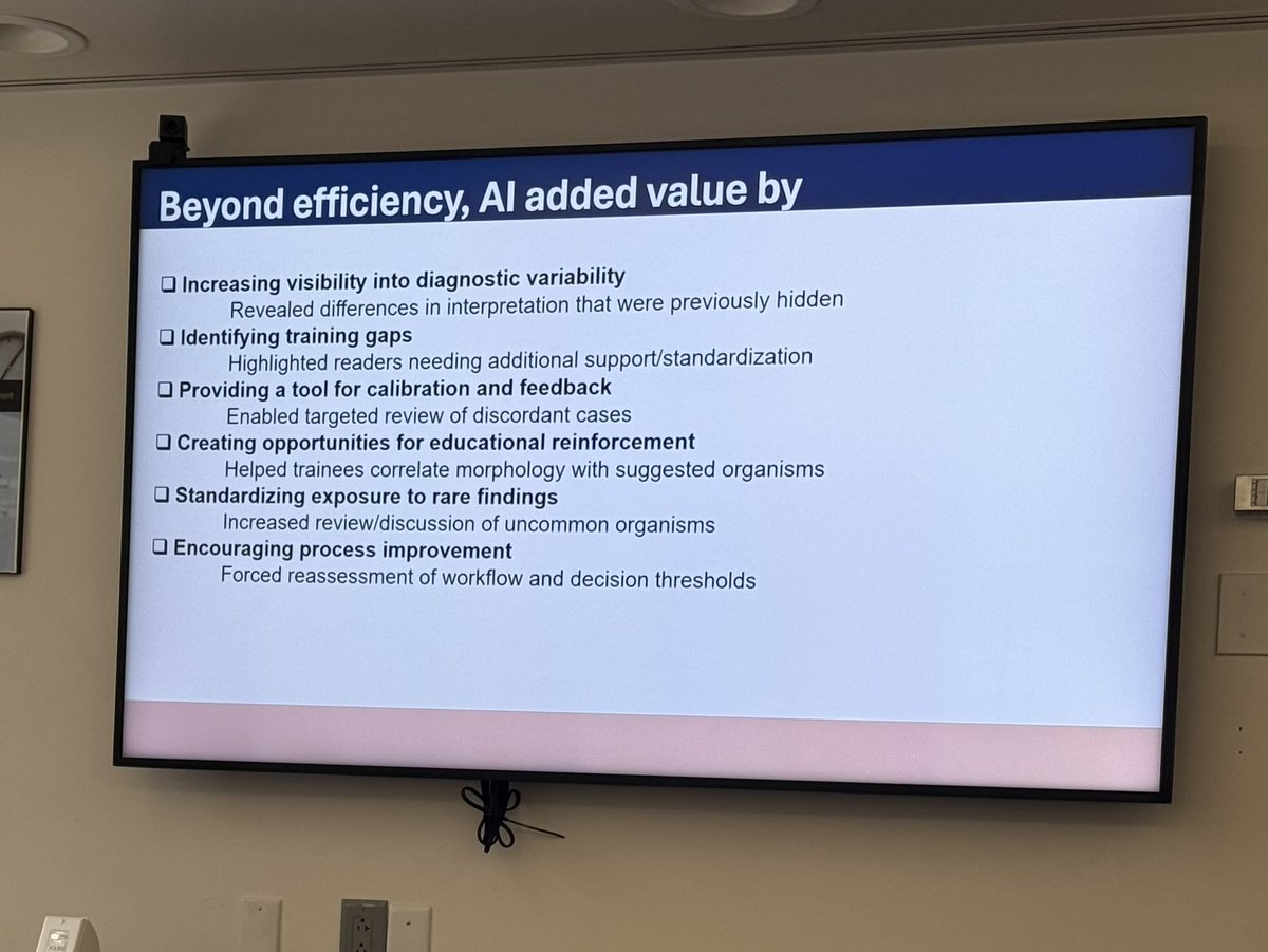 ccf_idfellows's tweet image. Grand Rounds by Dr. Misra, Medical Director of Mycology, exploring how AI is shaping the clinical microbiology lab—from detection to decision-making. 🧫🤖 #IDTwitter #MedEd #ClinicalMicrobiology