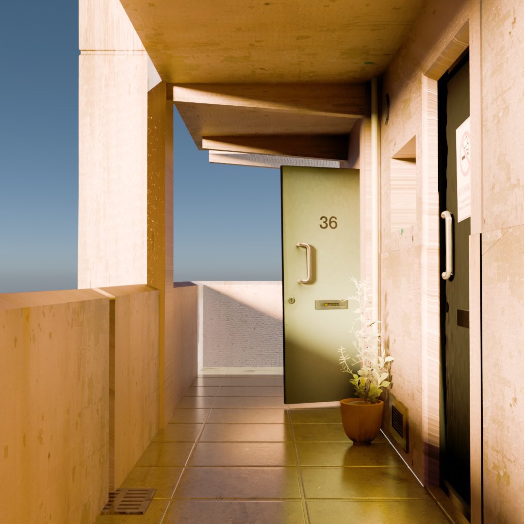 wip
なんか右の壁黒ずんで草　なんですか？

#b3d #Blender