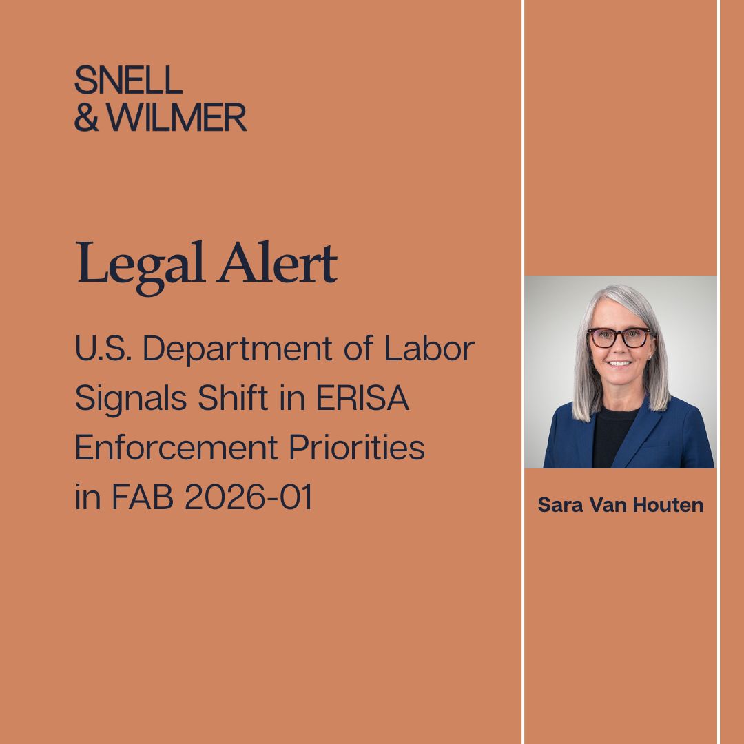 On April 14, 2026, the U.S. Department of Labor issued Field Assistance Bulletin 2026-01 (“FAB 2026-01”), outlining updated enforcement priorities for the Employee Benefits Security Administration.

bit.ly/3O8zNl9