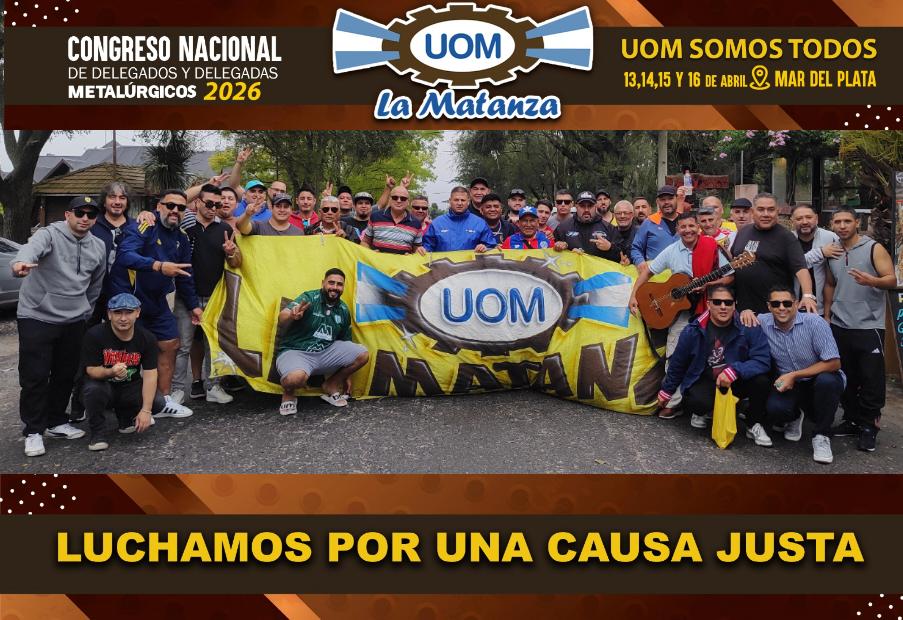 UomMatanza's tweet photo. ⚙️LA UOM MATANZA PRESENTE 
▶️CONGRESO NACIONAL DE DELEGADAS Y DELEGADOS.
🗓️Abril 2026
en la Ciudad de Mar del Plata.

#UOMLaMatanza #UOMSomosTodos 
#CongresoNacional #Delegados #Delagadas
MarDelPlata2026 https://t.co/mI1BTUZKiN